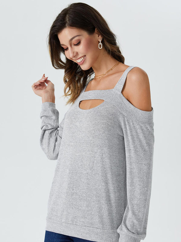 OL Cut Out Cold Shoulder Tee