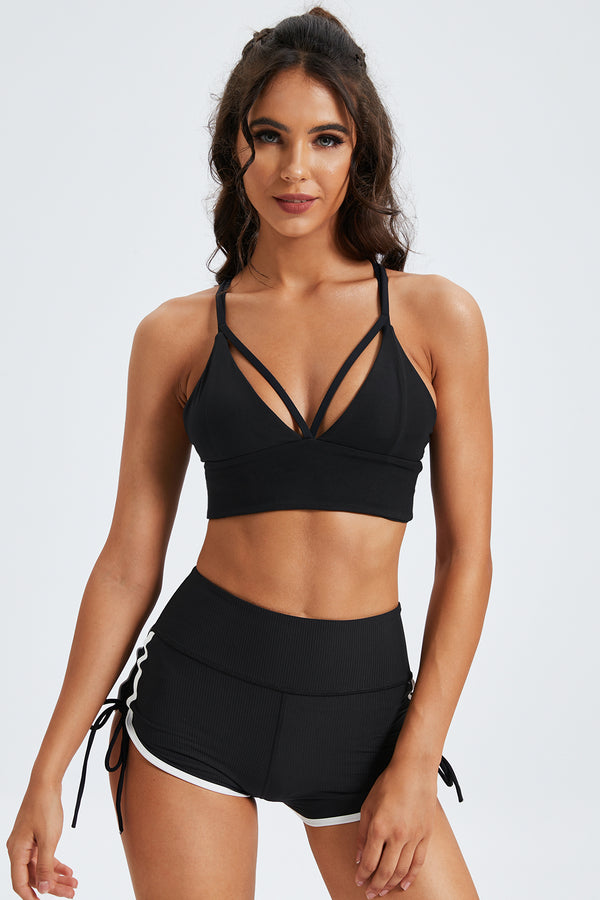 Criss Cross Crop Active Cami Top