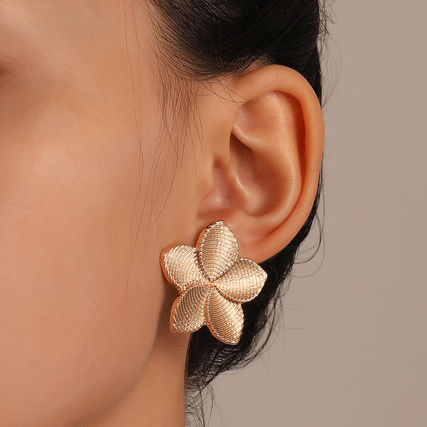 Floral Bohemian Folk Petal Earrings