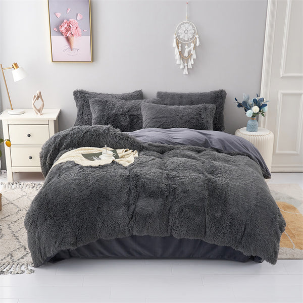 Fluffy Mink Pure Color Bedding