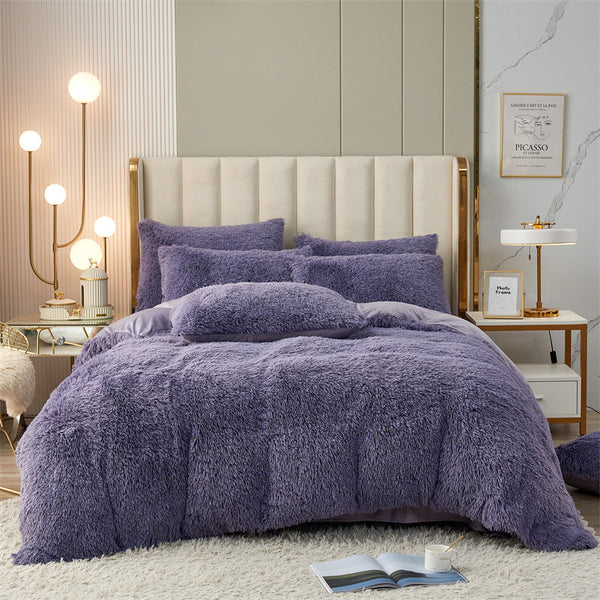 Fluffy Mink Pure Color Bedding