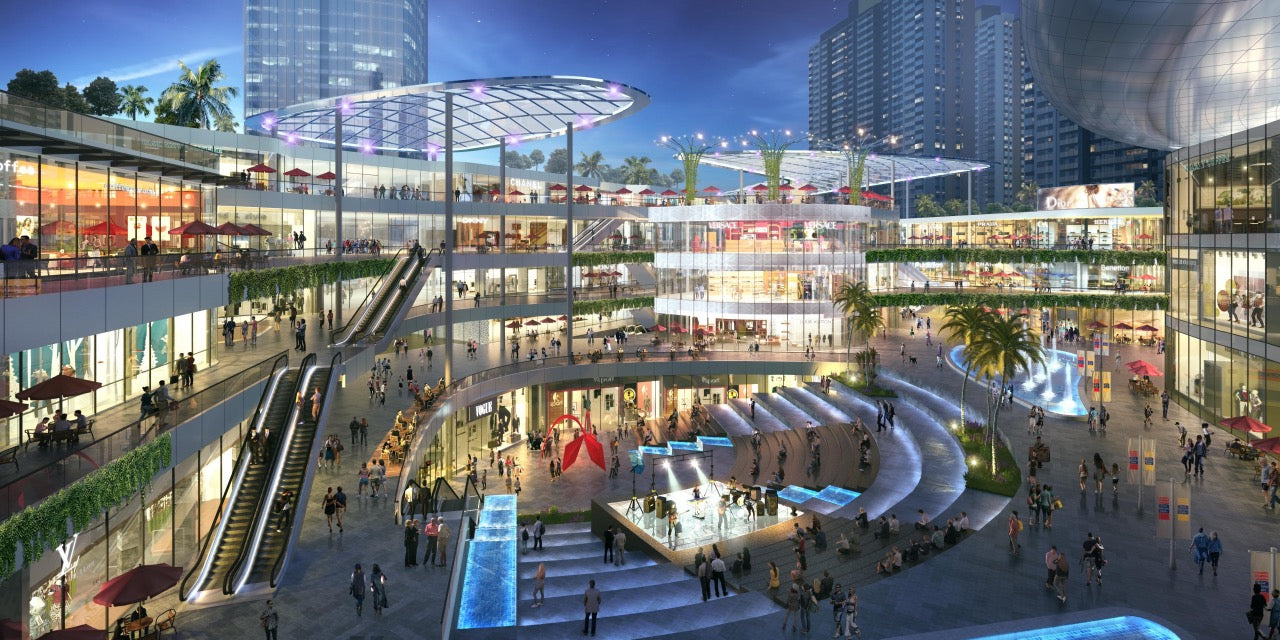 大型商業生活圈示意