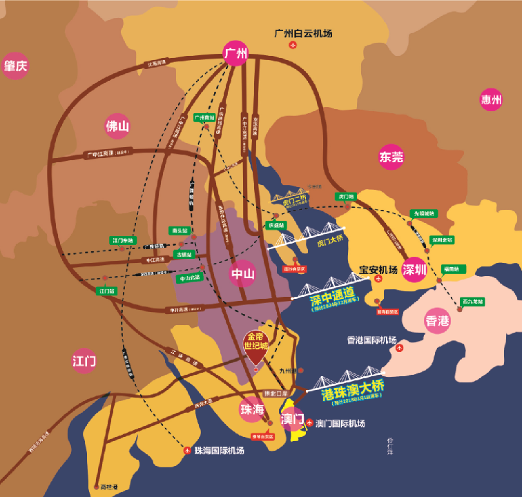 珠中融合交通區位圖