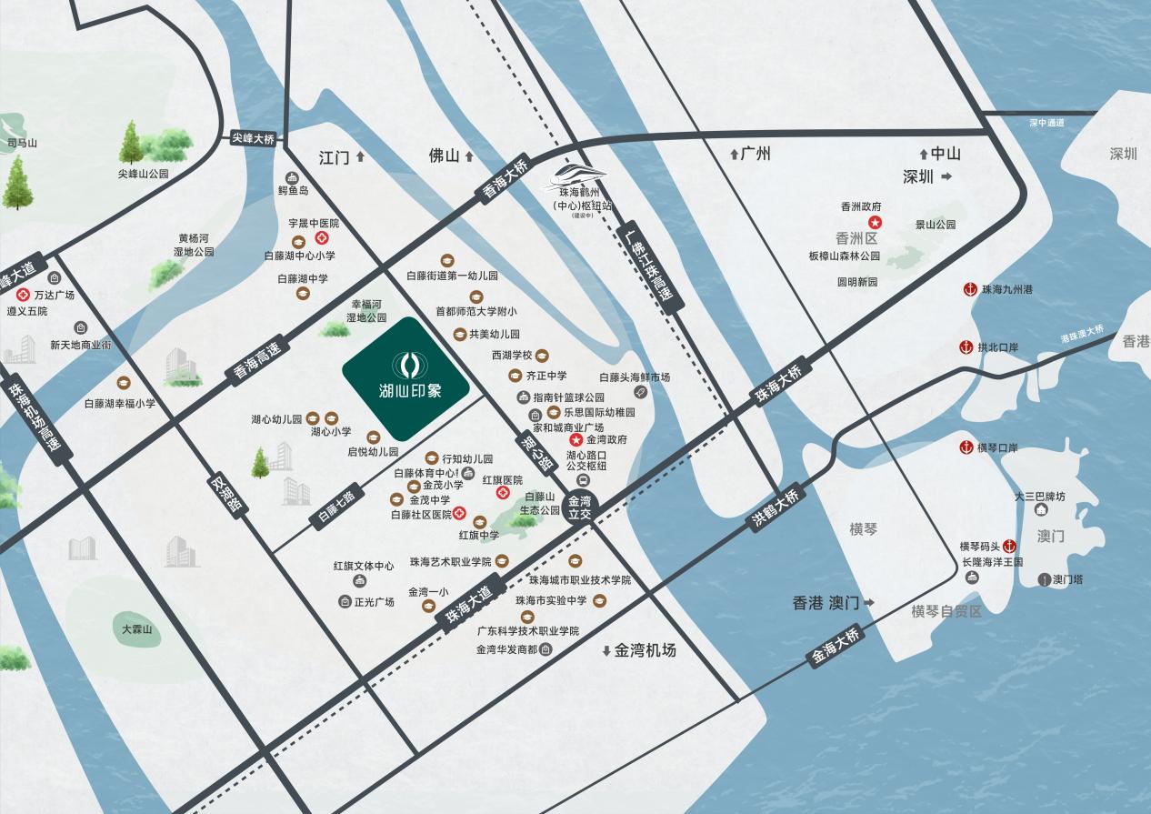 湖心新城周邊配套圖